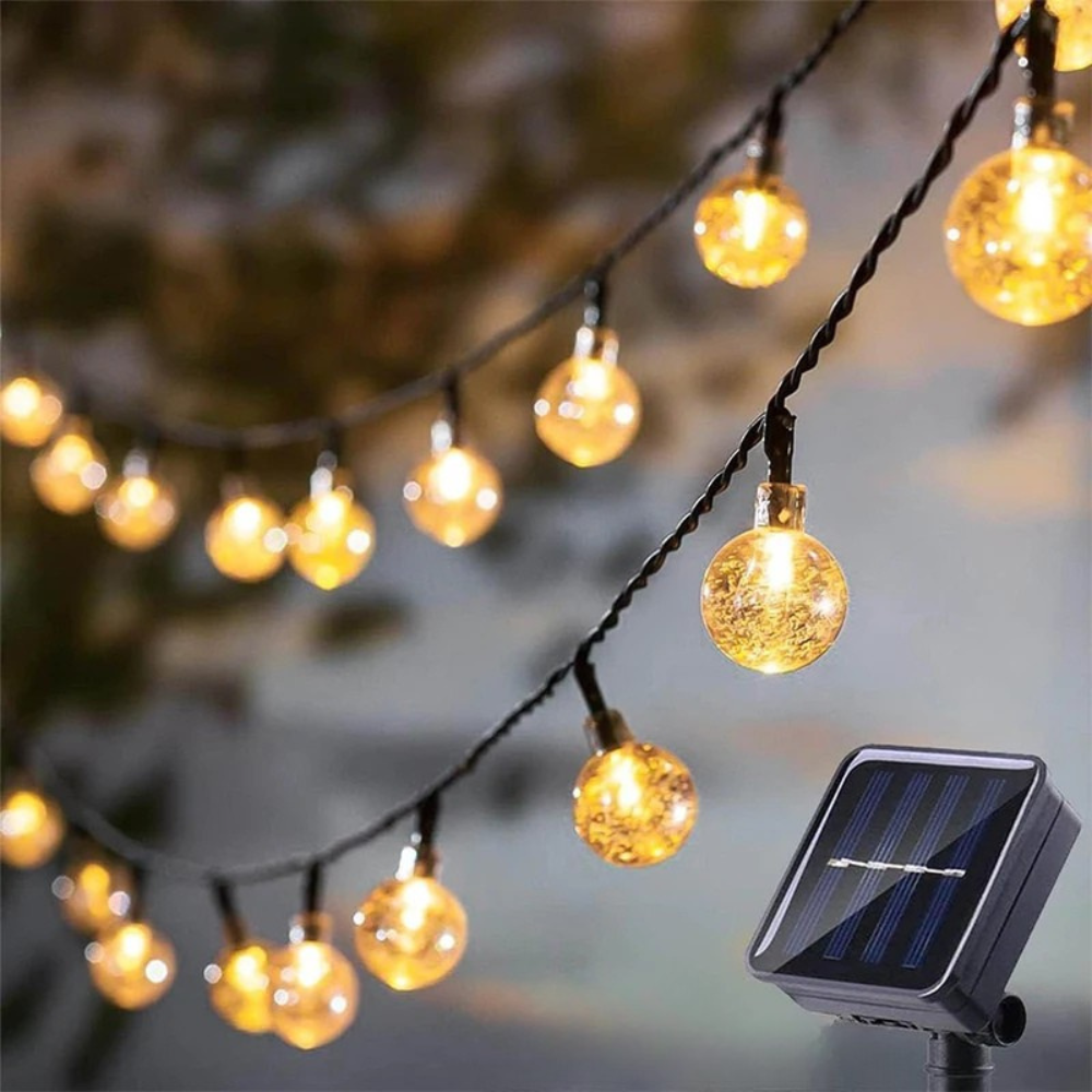 Outdoor Crystal Fairy Solar String Lights